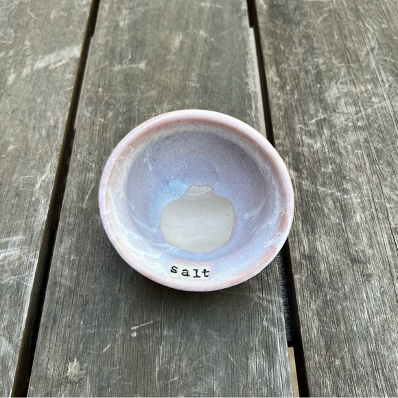 Studio Pottery Handmade Ceramic Glazed Sea Salt Cellar Dispenser Artist Signed - Picture 4 of 10